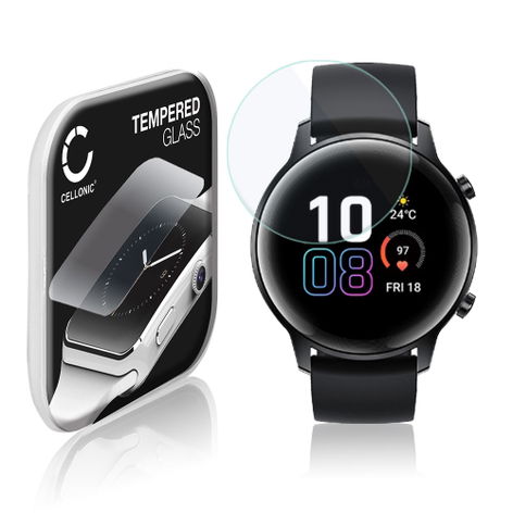 Screen Protector for Honor Magic Watch 2 (42mm) – Glass (9H hardness) from CELLONIC