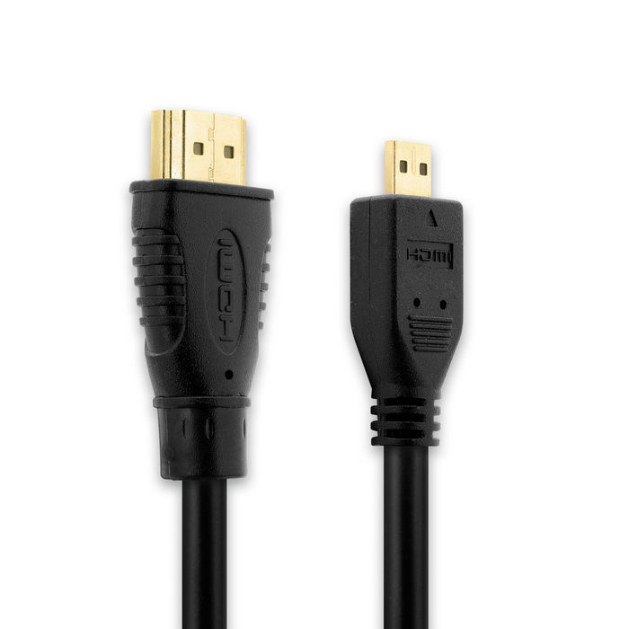 Micro HDMI Type D kabel för Ricoh G900 G900SE GR Digital GR II WG-20 WG-30W WG-4 WG-4 GPS WG-5 GPS WG-50 WG-60 WG-M1 WG-M2 - HC-1 W/W TV, DVD, Blu-Ray, Kamera, Skärm - 3m Micro HDMI Type D till HDMI Standard (Type A)