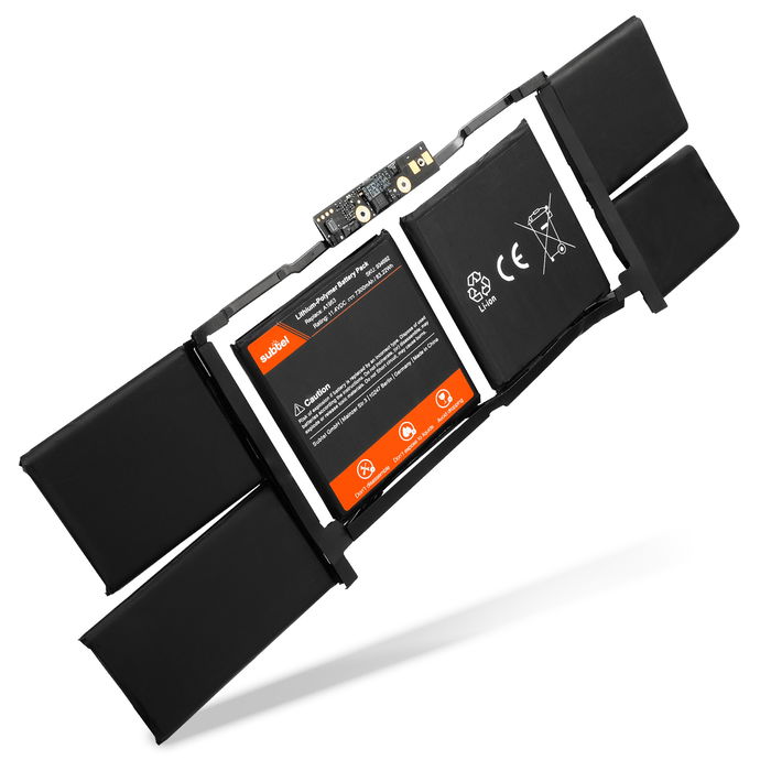 Batteri för Apple Macbook Pro 15 Touch - A1990 - 2019 Acku 7300mAh Accu byte Batteri