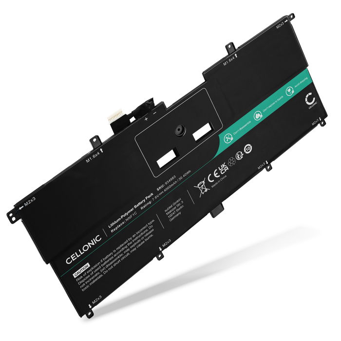 Batteri för Dell XPS 13 9365 Series, 2-in-1, HMPFH, NNF1C 7.6V 4000mAh från CELLONIC