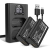2x Batteri 3400mAh+ Dubbel Laddare