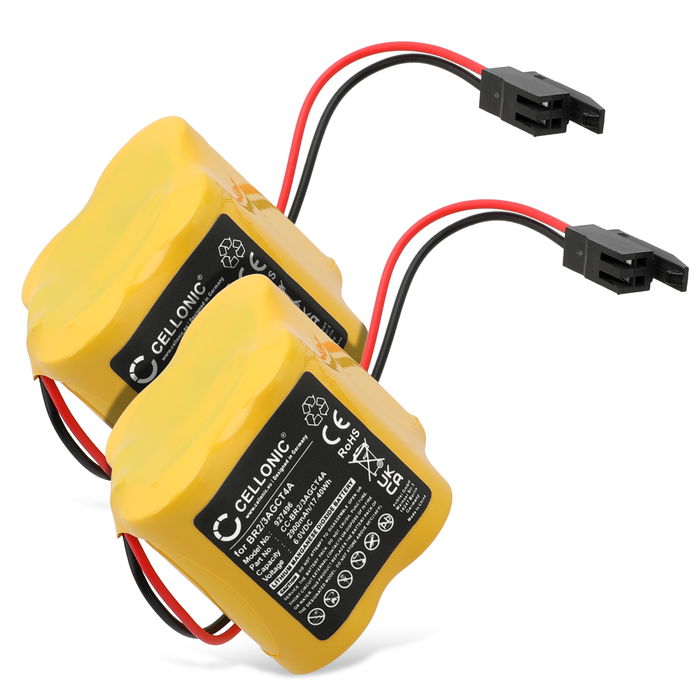 2x Panasonic BR 2/3AGCT4A 2900mAh Batteri från subtel