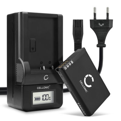 Laddare + Ersättningsbatteri för Garmin GPS / Navigator 010-11599-00, 010-11654-03, 361-00053-00 - Batteri för Garmin Montana 600, Garmin Alpha 100 / Montana 600T, 610, 680, 680t, 650, 650t / Monterra / VIRB Elite 1.4 - med hög kapacitet 2200mAh för lång 