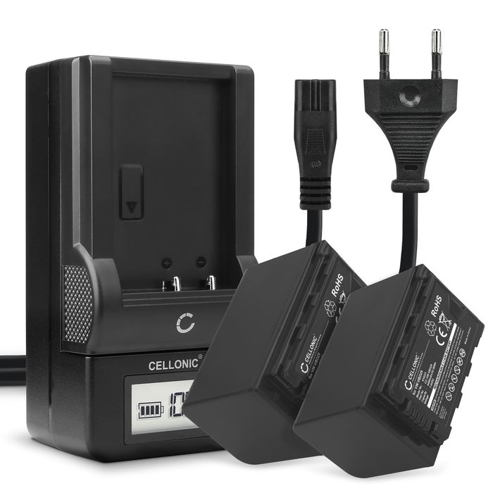 2x Batteri för Panasonic HC-X1500 Acku 4400mAh Accu byte Batteri + Laddare