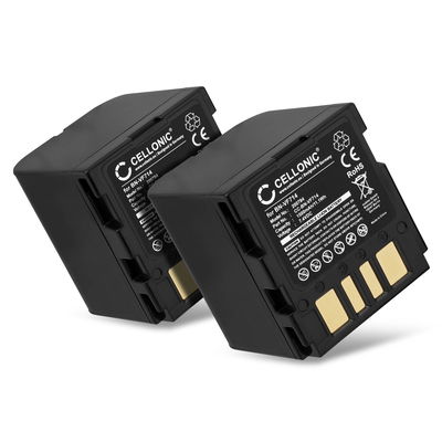 2x Batteri till JVC GZ-D240, GZ-D270, GZ-DF420, GR-D240, GR-D270, GR-D290, GR-DF420, GR-X5 BN-VF714 (1500mAh, 7.4V) från CELLONIC