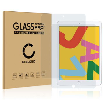 2x 0,33mm Displayskydd för surfplatta / skärmskydd för Apple iPad 10.2 2019, 2020, 2021 (7th, 8th, 9th Gen) tablet - 3D Full Cover 9H, Full Glue skyddsglas, screen protector