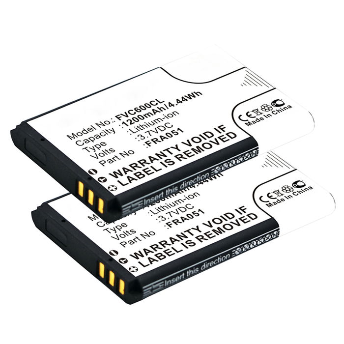 2x Batteri för AVM Fritz Fon C6, DECT FRA051, 312BAT026 (1200mAh, 3.7V) från CELLONIC