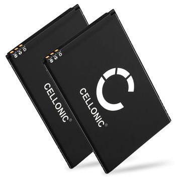 2x CELLONIC 5030 mobilbatteri för Wiko Lenny 2 / Lenny 3 med 3.7V, 1800mAh - ersättningsbatteri med lång batteritid