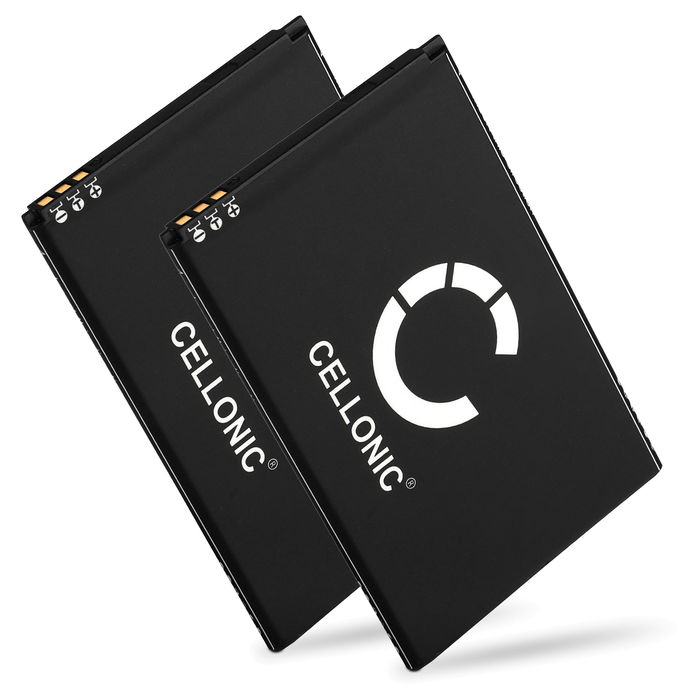 2x CELLONIC 5030 mobilbatteri för Wiko Lenny 2 / Lenny 3 med 3.7V, 1800mAh - ersättningsbatteri med lång batteritid