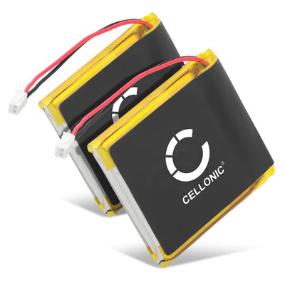 2x subtel 1588-0911, SM-03, SP 624038 Ersättningsbatteri för Sony WH-1000xM3, WH-1000MX4 headset / hörlurar med 1000mAh, 3.7V - reservbatteri