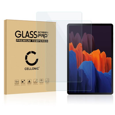 2x 0,33mm Displayskydd för surfplatta / skärmskydd för Samsung Galaxy Tab S7 (SM-T870 / SM-T875) tablet - 2.5D 9H, Full Glue skyddsglas, screen protector