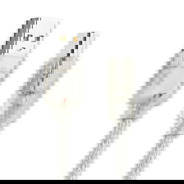 USB Data Cable for auna MIC-900-RD / MIC-900B / MIC-900BL Charger 3m Fast Transfer Charging Cable USB A Standard USB - Crystal Clear