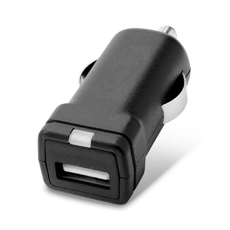 USB-billaddare 12V / 24V, för laddning via cigarettändaren i bilen eller lastbilen för TomTom White Pearl; Urban Rider; Rider 550; Go 60 – 1 USB-port 5V / 3A, 3000mA svart från subtel