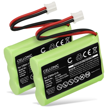 2x Batteri för Motorola MBP36; MBP36PU; Graco A3940; iMonitor Vibe; 2791 (700mAh, 3.6V) från subtel