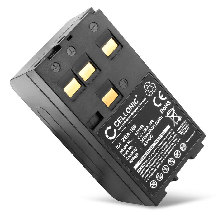 ZBA-100 Batteri för Geomax ZTS 602LR, 3600mAh Kamera-ersättningsbatteri med lång batteritid