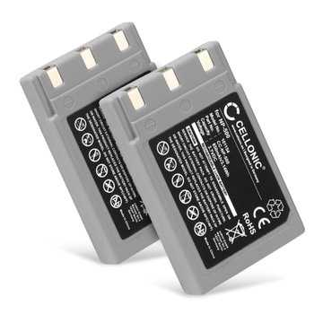 2x Batteri till Konica Minolta DiMAGE G500 G600, Digital Revio KD-500Z KD-420Z KD-400Z NP-500 NP-600 DR-LB4 (850mAh, 3.7V) från CELLONIC