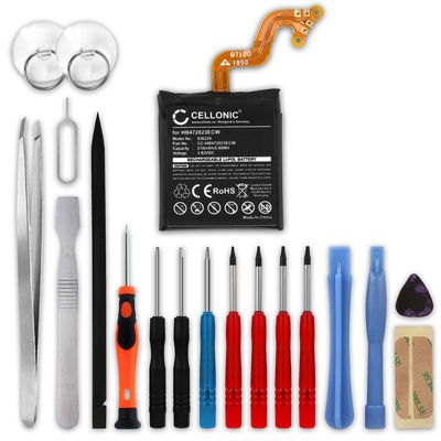 CELLONIC HB472023ECW Ersättningsbatteri för Huawei Watch GT2 - 42mm smartklocka, smartwatch & fitnesstracker med 210mAh + skruvmejsel-set