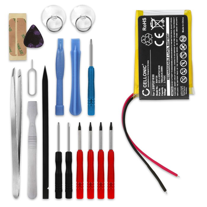 FitBit LSSP321830 160mAh Batteri + skruvmejsel-set från subtel