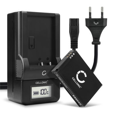 2x FXDC02 72-011-00 Batteri för Drift Ghost S, Ghost S HD, Drift HD Ghost digitalkamera, 1750mAh Kamera-ersättningsbatteri med lång batteritid + Laddare