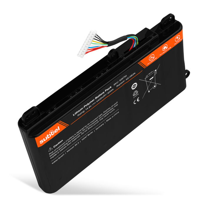 laptop-batteri för Acer Predator 17 G9-791-74WH ersättningsbatteri med 4400mAh 14.8V med lång batteritid