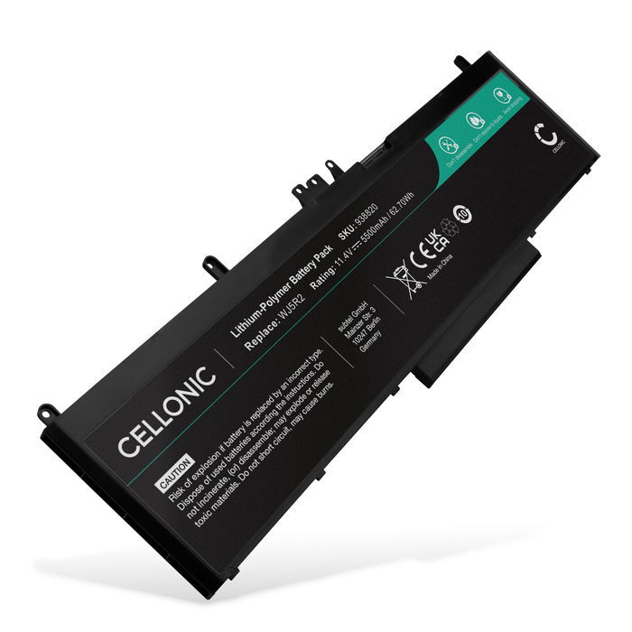 laptop-batteri för Dell Precision 3510 ersättningsbatteri med 5500mAh 11.4V med lång batteritid