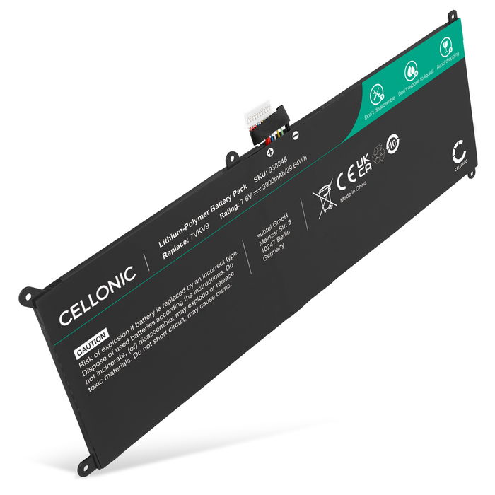 laptop-batteri för Dell XPS 12 ersättningsbatteri med 3900mAh 7.6V med lång batteritid
