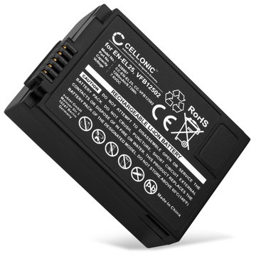 EN-EL25, VFB12502 Batteri för Nikon Z fc / Z 50 / Z 30 digitalkamera, 1280mAh Kamera-ersättningsbatteri med lång batteritid
