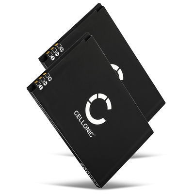 2x CELLONIC AK-V25 mobilbatteri för Emporia PURE / Emporia EUPHORIA med 3,7V, 1050mAh - ersättningsbatteri med lång batteritid