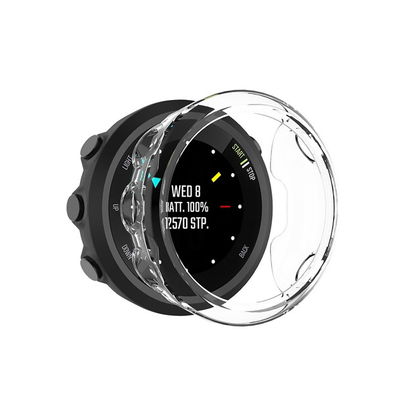 Skydd för Garmin Forerunner 45 smartwatch - skal i skyddande Transparent TPU material - case för fitnesstracker/klocka - skyddar urtavlans kanter, hörn