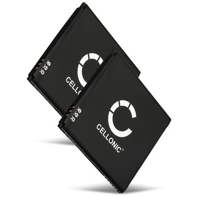 2x CELLONIC 2502 mobilbatteri för Wiko Sunny med 3.7V, 1200mAh - ersättningsbatteri med lång batteritid