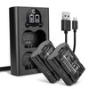 2x Batteri 2000mAh+ Dubbel Laddare