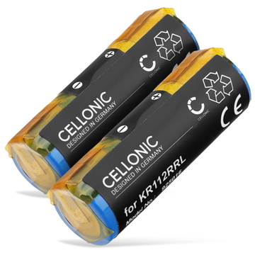 2x Batteri för Philips HS8060; HS8420; HS8460; HS8020; HS8440; HS8070 KR112RRL (650mAh, 3.7V) från CELLONIC