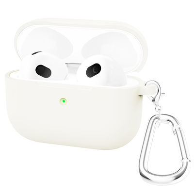 Väska för Apple AirPods 3 - Silikon, vit fodral skyddsskal