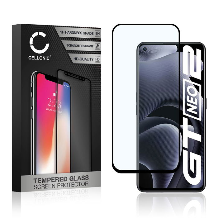Realme GT Neo 2 Skärmskydd för mobiltelefon 3D Case-friendly i härdat 9H glas från CELLONIC