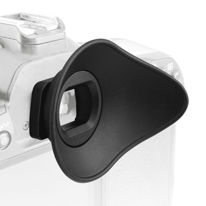 Ögonmussla för kamera - sökarskydd i mjukt Plast material för systemkamera - camera eye cup, kameramussla, okulär sökare, kameraögonmussla