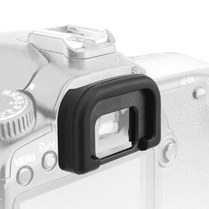 2x Ögonmussla för Pentax K-m systemkamera i mjukt Silikon material - skydda kamerasökaren från ljus, smuts, damm, stötar