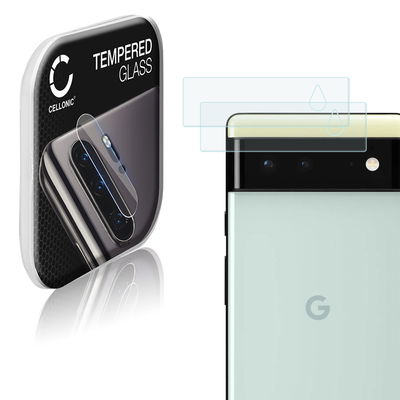 2x 9H Linsskydd / kameraskydd 0,33mm för Google Pixel 6 mobil-lins - Skyddar mobiltelefonens kameralins, Full Glue kamera-skyddsglas för smartphone