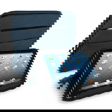 CELLONIC skal för 10.1 tums surfplatta - universellt tablet-skydd i Blå Nylon – Skyddande vattenresistent fodral med stötdämpande bubblor (anti-shock bubbles)