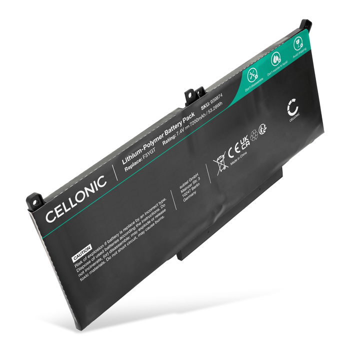 Dell Latitude 7390 Batteri 7.6v 7200mAh