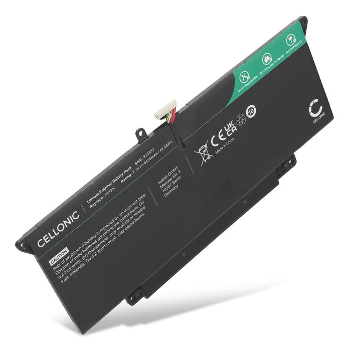 laptop-batteri för Dell Latitude 7410 ersättningsbatteri med 6400mAh 7.6V med lång batteritid