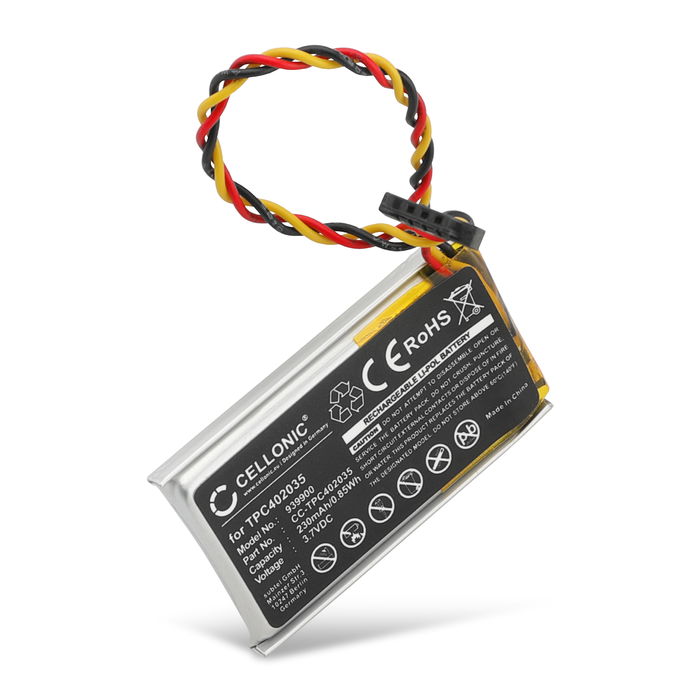 TPC402035 Batteri för Mio MiVue 508 518 528 538 568 588 608 618 658 688 698 792, 230mAh Kamera-ersättningsbatteri med lång batteritid