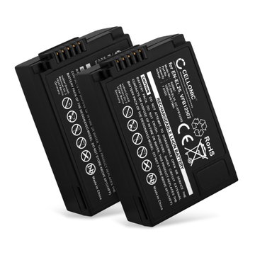 2x EN-EL25, VFB12502 Batteri för Nikon Z fc / Z 50 / Z 30 digitalkamera, 1280mAh Kamera-ersättningsbatteri med lång batteritid