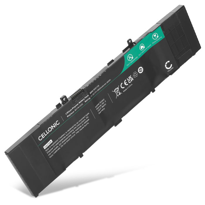 Batteri för ASUS UX310, UX310UA, UX410UAK, UX310UQ, UX410UA, UX310UQK, B31N1535 11.4V 3900mAh från CELLONIC