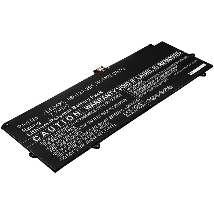 laptop-batteri för HP Pro x2 612 G2 ersättningsbatteri med 5000mAh 7.4V med lång batteritid