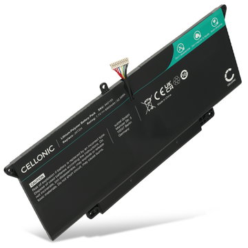 1x Batteri för Dell Latitude 7410 2-in-1, 7310, 7000 2-in-1, 7410 14 Touchscreen 2 in 1, 7CXN6, 7CXN6, CQCQ, JHT2H 7.7V 6400mAh från CELLONIC