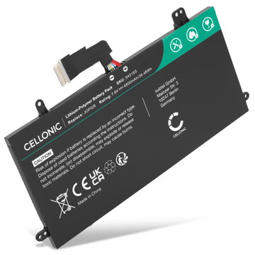 Batteri för Dell Latitude 12 5285, Latitude 12 5285 2-in-1, Latitude 5289, Latitude 5290 2-in-1 7.6V 4800mAh från CELLONIC
