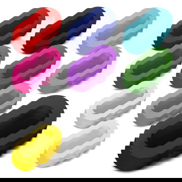 10x svart Smartwatch Dust Plug och anti-damm-skydd för Garmin Fenix 5S smartklocka i mjukt svart Silikon material för bekväm och smidig användning - smyddar mot smuts, damm, vätska, olja mm