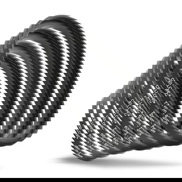 Set om 8 - Step Up-ringar för objektiv - filteradapter för systemkamera i åtta olika storlekar - filterringar steg upp-objektivadapter - förstora din filtergänga flera storlekar