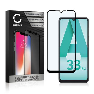 0,33mm Displayskydd / skärmskydd för Samsung Galaxy A33 (SM-A336)- mobil, 9H 3D Case-friendly, Full Glue - smartphone-skyddsglas, screen protector