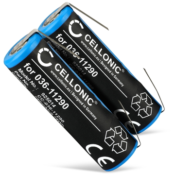 2x Batteri för Panasonic ES8103; Philips 9170XL; HQ7360; HQ7363; HQ8200 (750mAh, 3.7V) från CELLONIC
